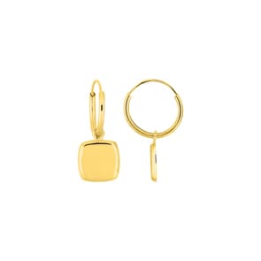 Creolen 750/18 K Gelbgold mit Charms