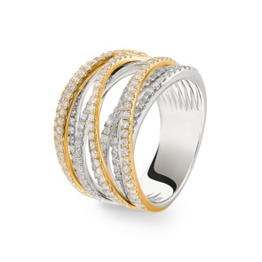 1.28 Karat Diamantring 750/18 K Weissgold