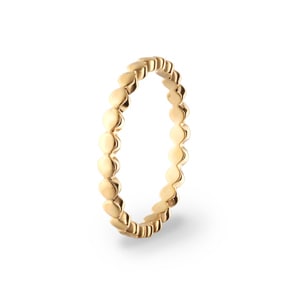 Bague or jaune 750/18 ct