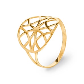 Damenring 750/18 K Gelbgold
