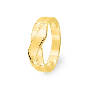 Damenring 750/18 K Gelbgold