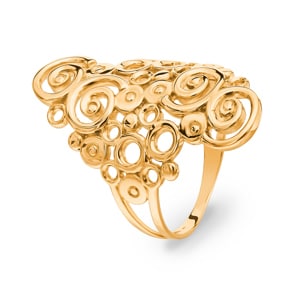 Damenring 750/18 K Gelbgold, Fantasie