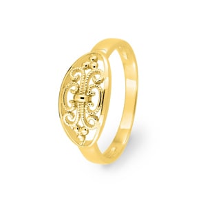 Damenring 750/18 K Gelbgold, Fantasie