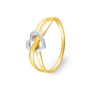 Damenring 750/18 K Gelbgold, Herz