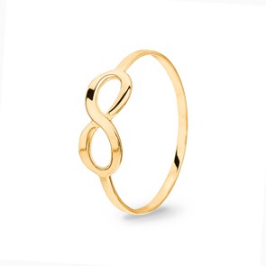 Damenring 750/18 K Gelbgold, Infinity