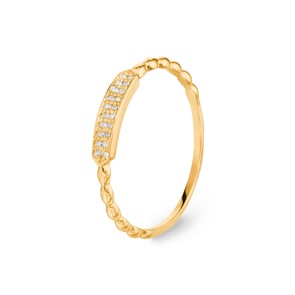 Damenring 750/18 K Gelbgold mit Diamanten 0.06 ct H/si by CHRISTIAN