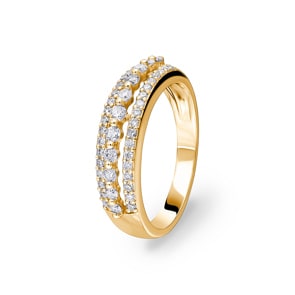 Ring 750/18 K Gelbgold mit Diamanten 0.59 ct H/si by CHRISTIAN