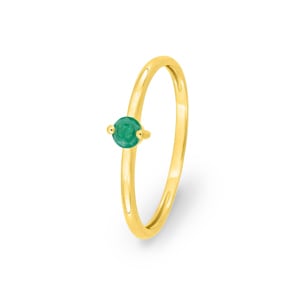 Bague or jaune 750/18 K avec émeraude
