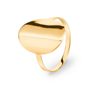 Damenring 750/18 K Gelbgold oval