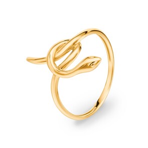 Bague or jaune 750/18 ct, Serpent