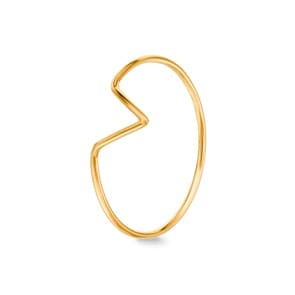 Damenring 750/18 K Gelbgold, V