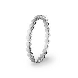Damenring 750/18 K Weissgold
