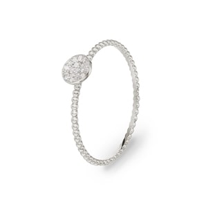 Damenring 750/18 K Weissgold mit Diamanten 0.06 ct H/si by CHRISTIAN