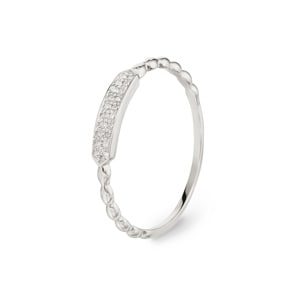 Damenring 750/18 K Weissgold mit Diamanten 0.06 ct H/si by CHRISTIAN