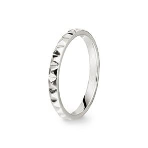 Damenring 750/18 K Weissgold