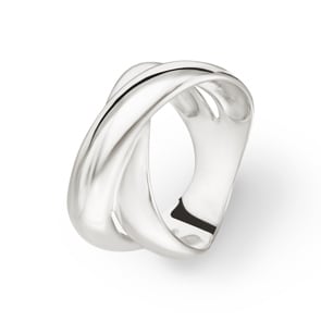 Damenring 925 Silber rhodiniert