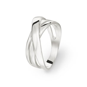 Damenring 925 Silber rhodiniert