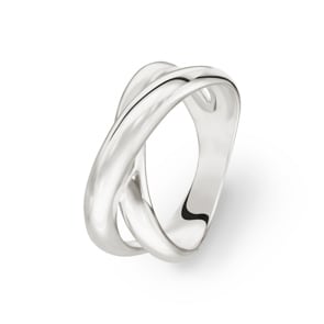 Damenring 925 Silber rhodiniert
