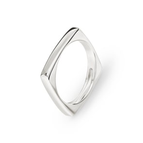 Damenring 925 Silber rhodiniert