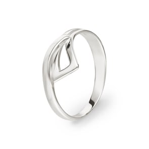 Damenring 925 Silber rhodiniert, Fantasie