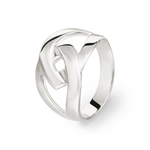 Damenring 925 Silber rhodiniert, Fantasie