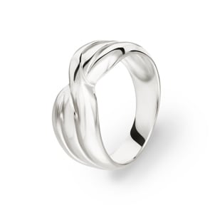 Damenring 925 Silber rhodiniert, Fantasie