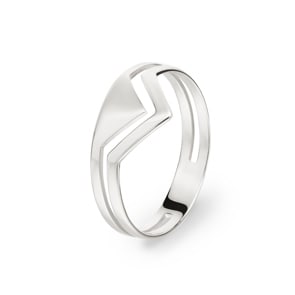 Damenring 925 Silber rhodiniert, Fantasie