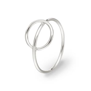 Damenring 925 Silber rhodiniert, Fantasie