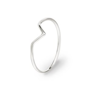 Ring 925 Silver rhodium-plated, V