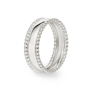 Damenring 925 Silber rhodiniert, Vintage
