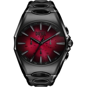 Diesel D-Curve Chronograph Schwarz / Rot