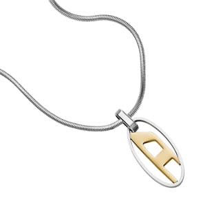 Diesel Halskette Single Pendant D-Logo