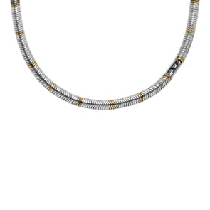 Diesel Kette Oval D Logo Beaded Hämatit Grau