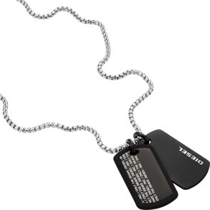 Diesel Halskette Script Dog Tag