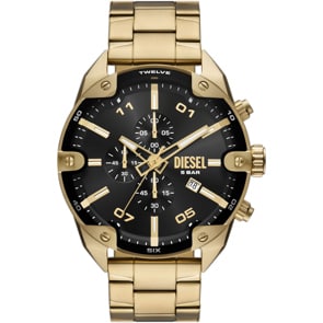 Diesel Spiked Chronograph Goldig / Schwarz