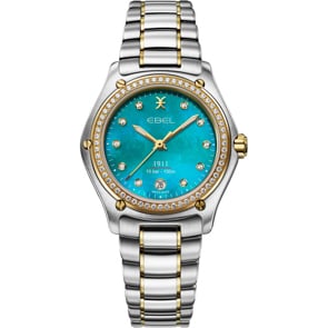 Ebel 1911 Lady Diamonds Bicolor / Türkis