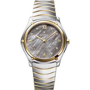 Ebel Sport Classic Lady Diamonds Bicolor / Grau 37mm