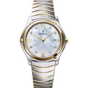 Ebel Sport Classic Lady Diamonds Bicolor / Perlmutt 37mm