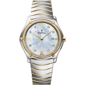 Ebel Sport Classic Lady Diamonds Bicolor / Perlmutt 37mm