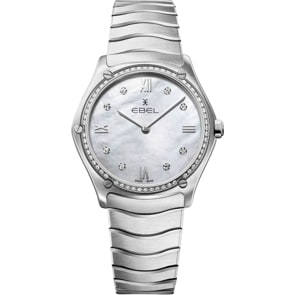 Ebel Sport Classic Lady Diamonds Silbrig / Perlmutt 33mm
