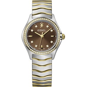 Ebel Wave Lady Diamonds Bicolore / Marron