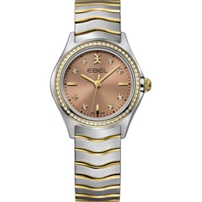 Ebel Wave Lady Diamonds Bicolore / Marron