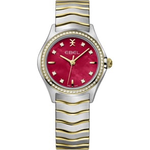 Ebel Wave Lady Diamonds Bicolor / Rot