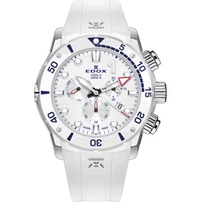 Edox CO-1 Chronograph Titanium Blanc