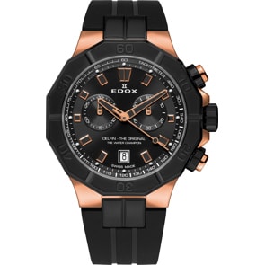 Edox Delfin Chronograph Rosé / Schwarz