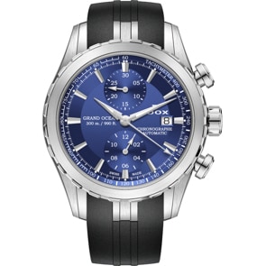 Edox Grand Ocean Chronograph Automatic Blau