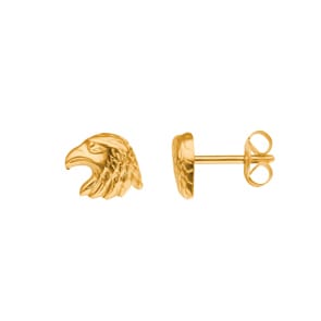 Clou d'oreille simple or jaune 750/18 ct, Aigle