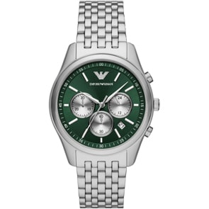 Emporio Armani Antonio Chronograph Silver / Green