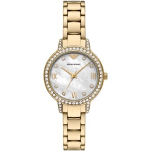 Emporio Armani Cleo Goldig / Perlmutt