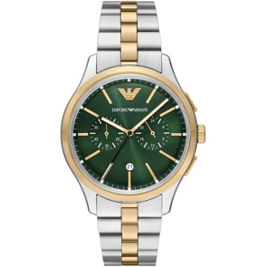 Emporio Armani Dario Chronograph Bicolor / Grün